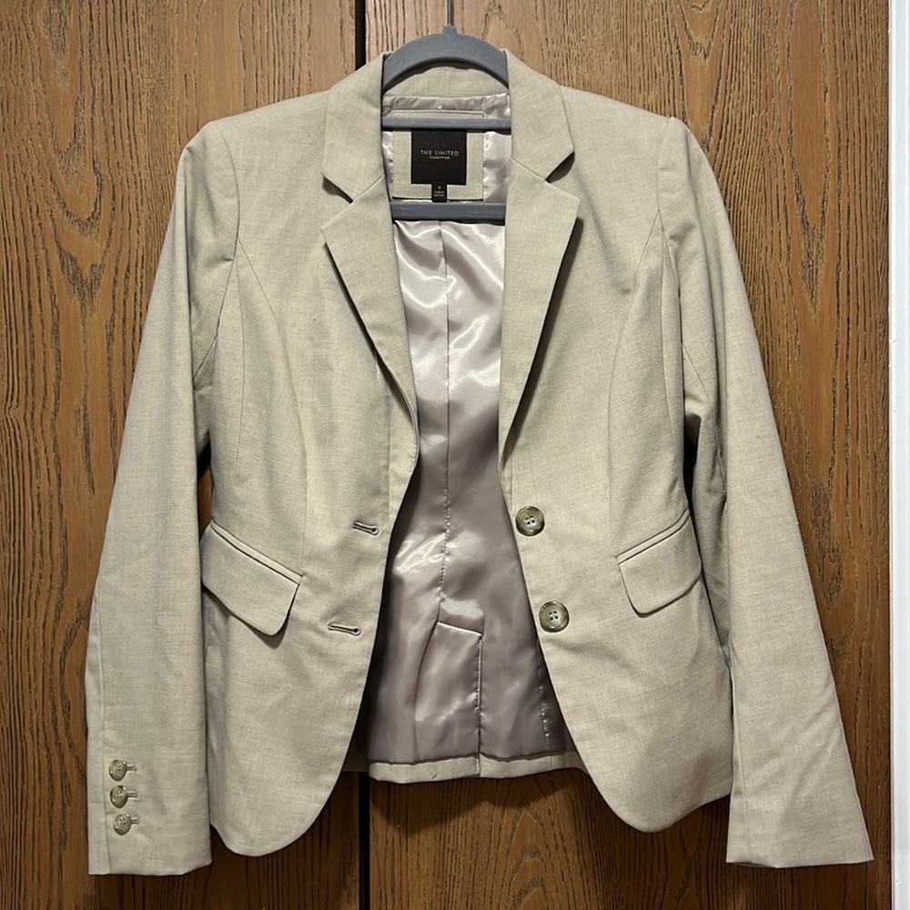 Beige Blazer Suit Jacket - The Limited